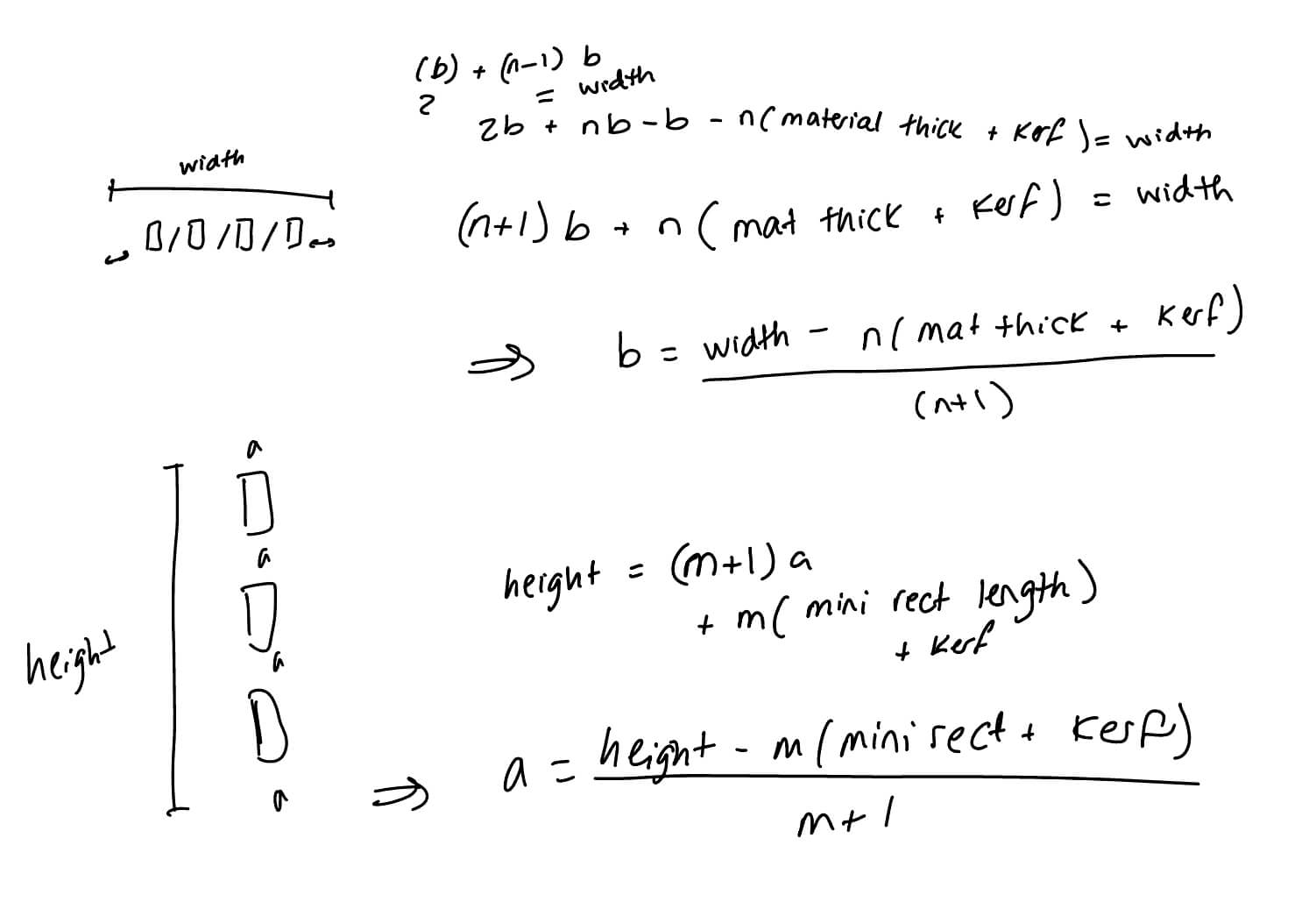 a and b calculation